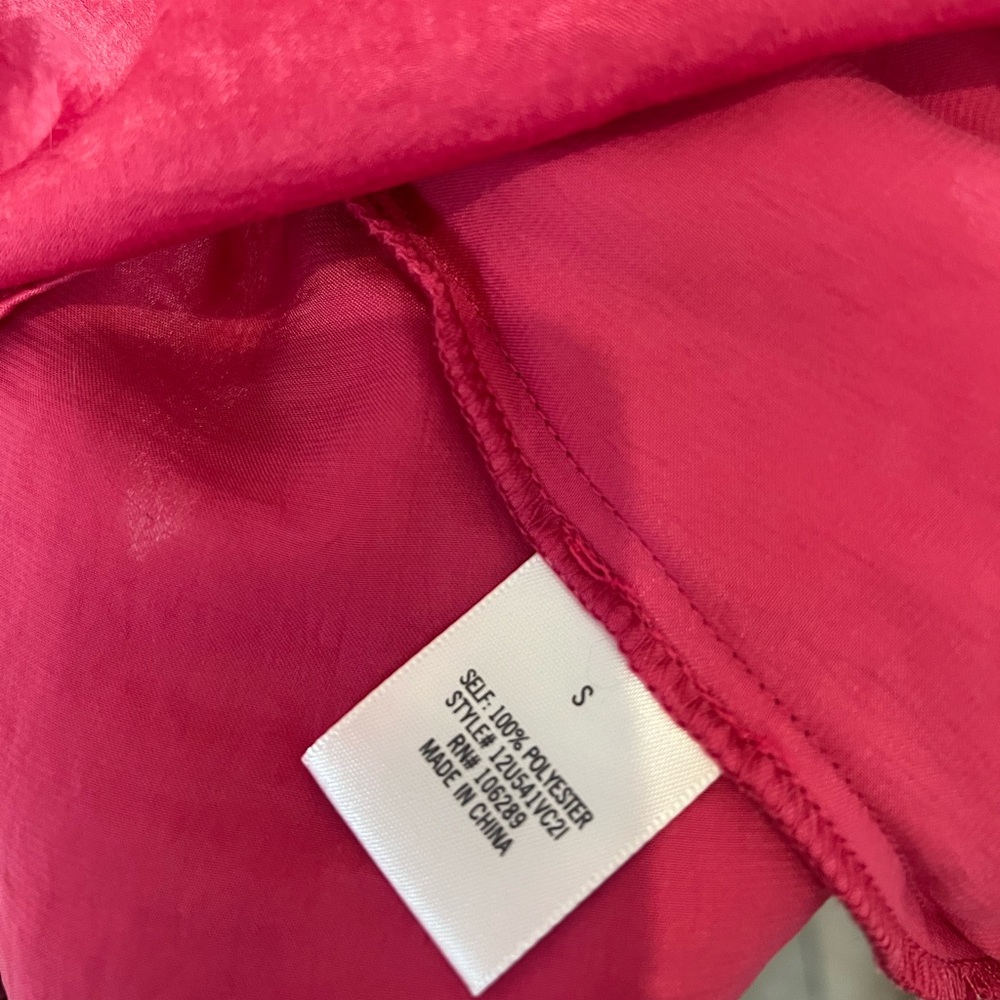 Miami Ruffle Tank Hot Pink Size Small - Picture 7 of 7